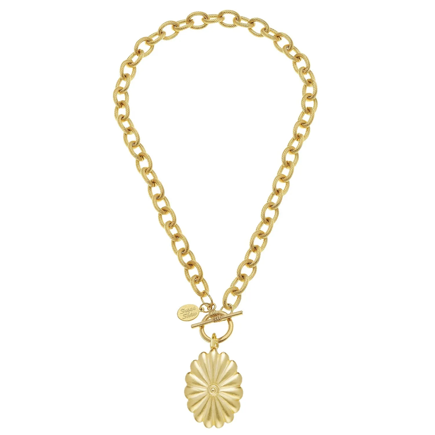 Connie Oval Toggle Necklace sold by Susan Shaw