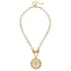 Mother of Pearl Jerusalem Cross Pearl Necklace sold by Susan Shaw