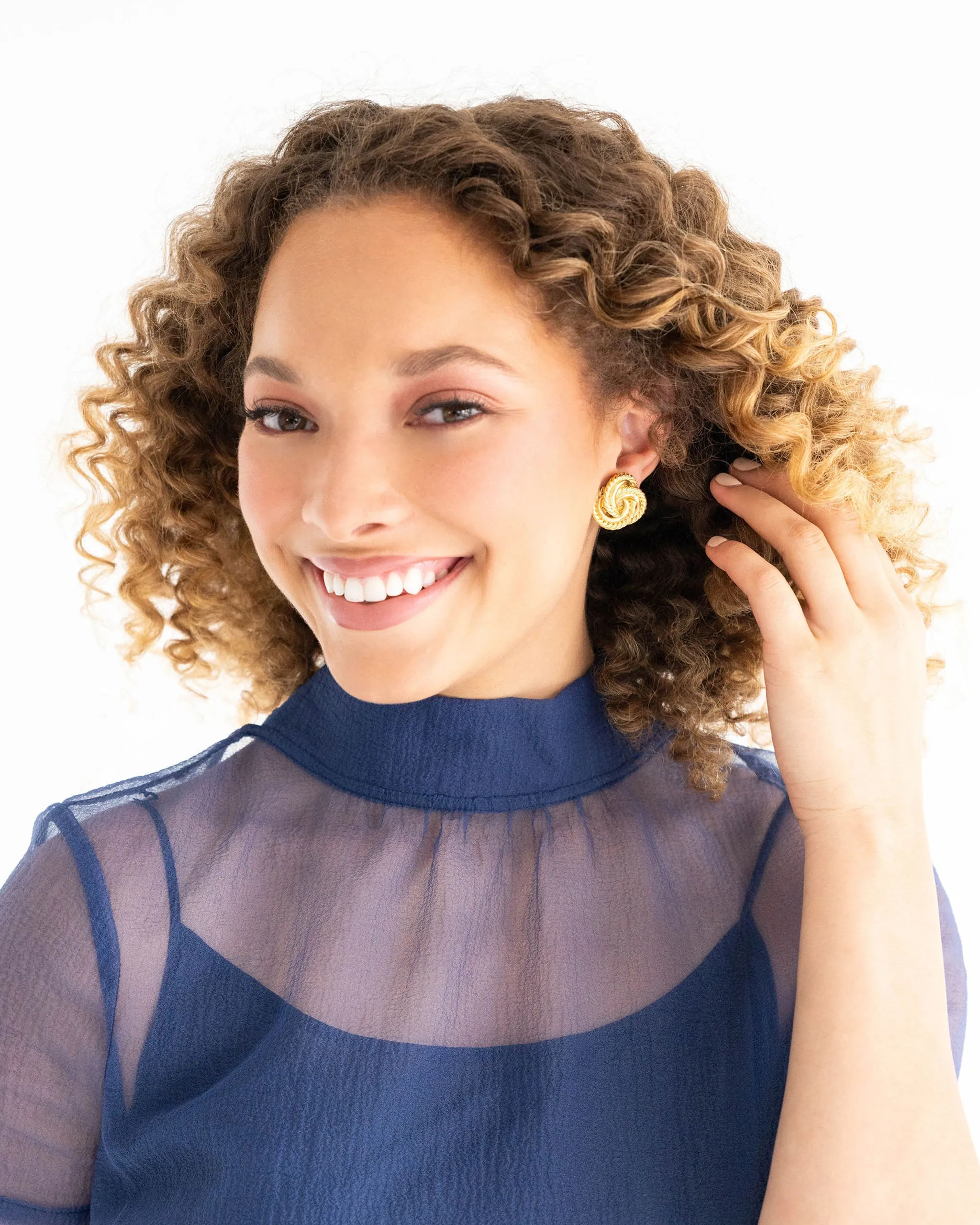 Diana Knotted Studs sold by Susan Shaw product image thumbnail 2