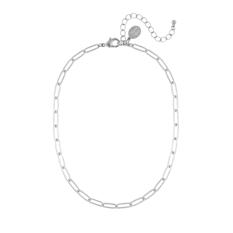 Silver Medium Paperclip Necklace sold by Susan Shaw