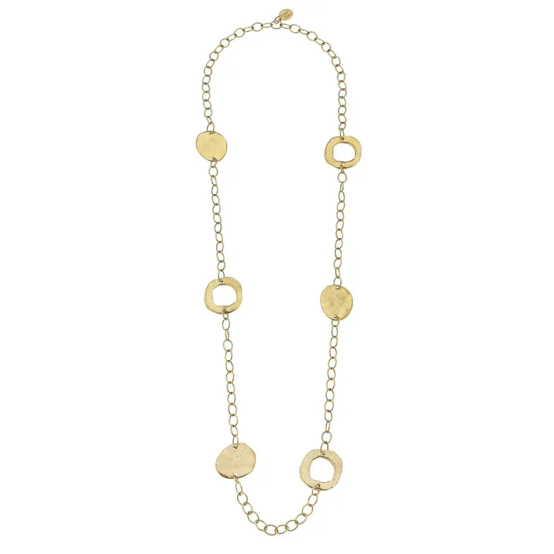 Long Circle Chain Necklace sold by Susan Shaw