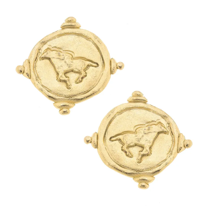 Mustang Intaglio Studs sold by Susan Shaw