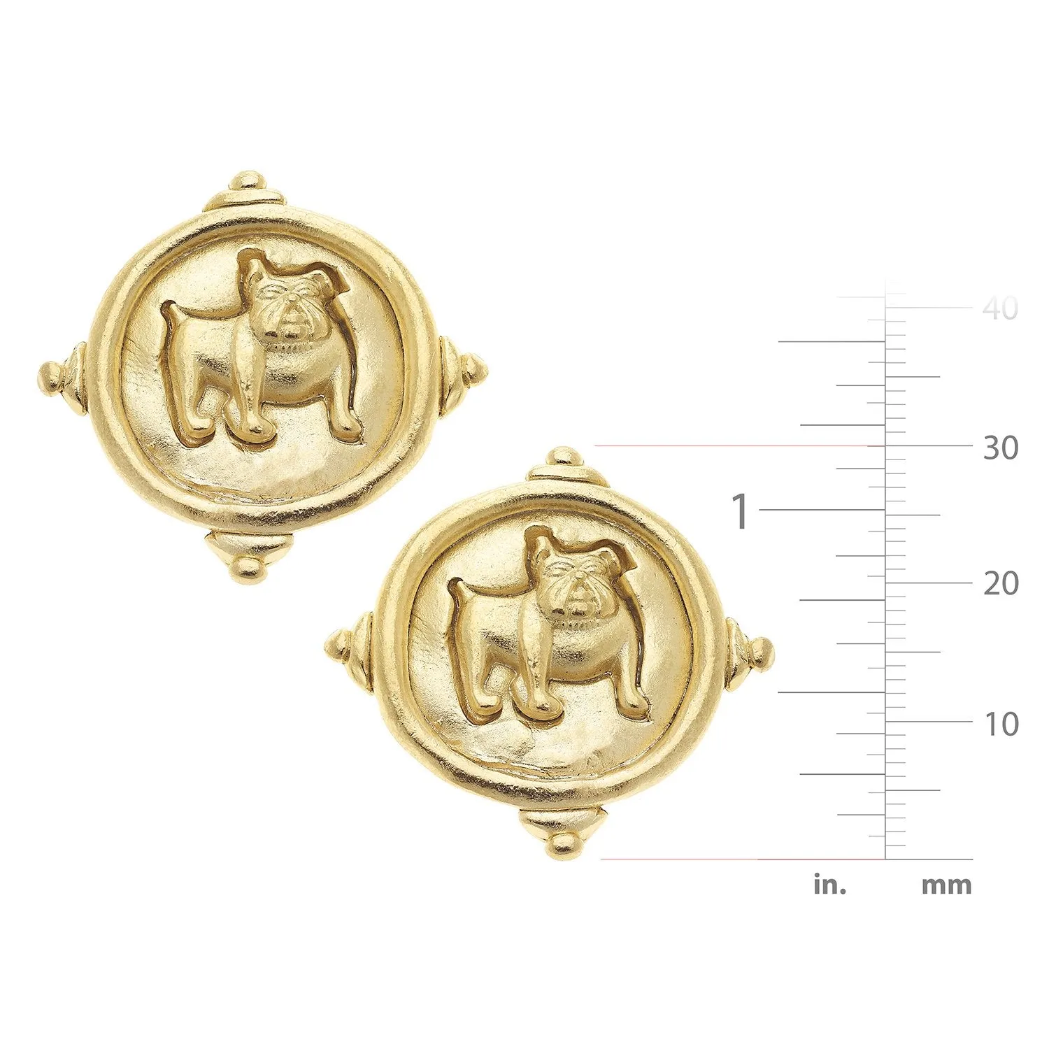 Bulldog Studs sold by Susan Shaw product image thumbnail 4