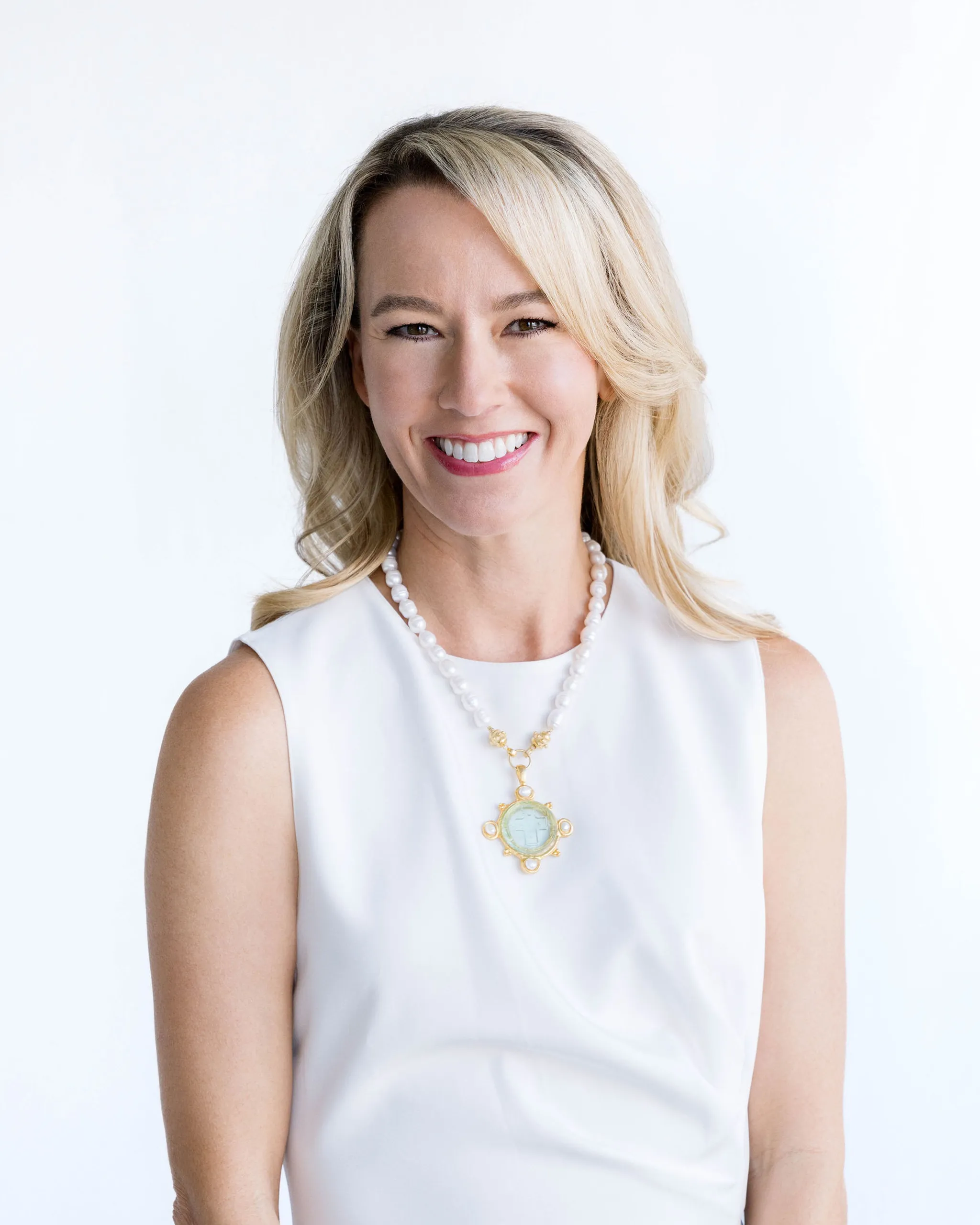 Venetian Glass Marie Cross Necklace sold by Susan Shaw product image thumbnail 2