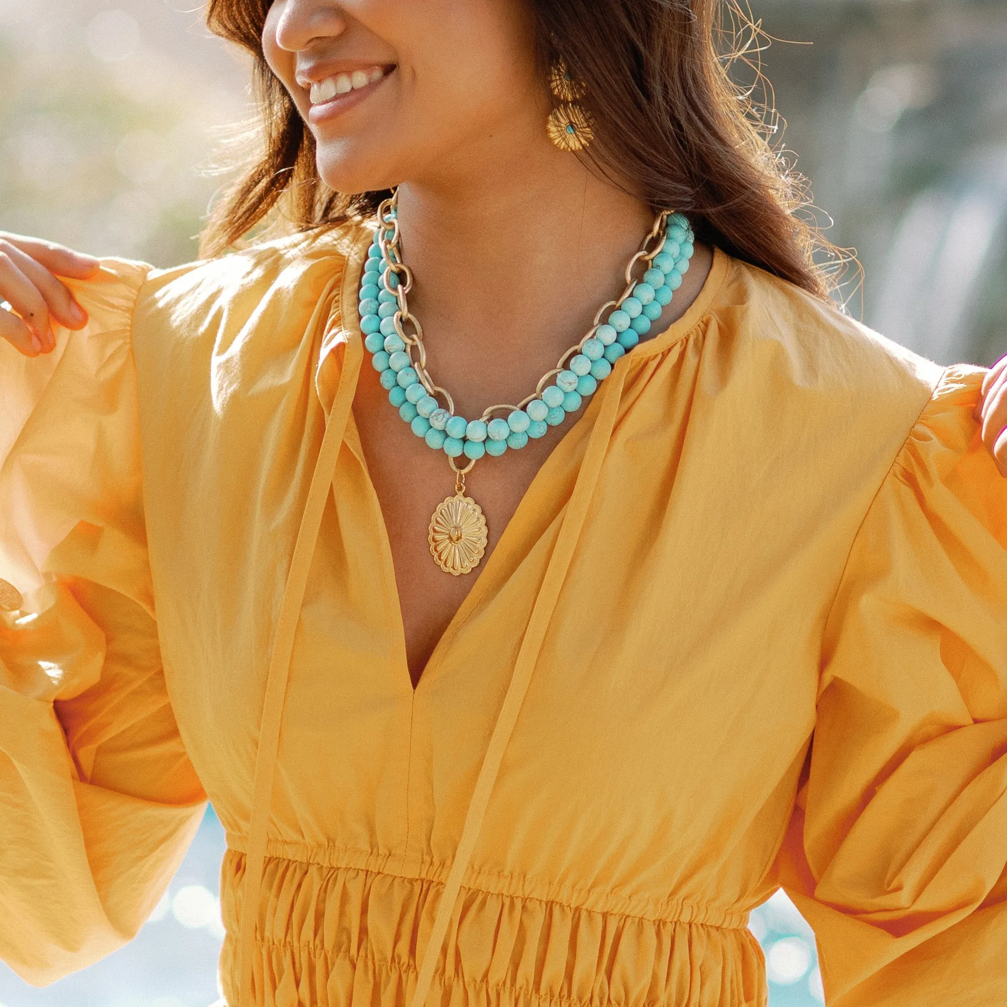 Jane Round Triple Strand Necklace sold by Susan Shaw product image thumbnail 2