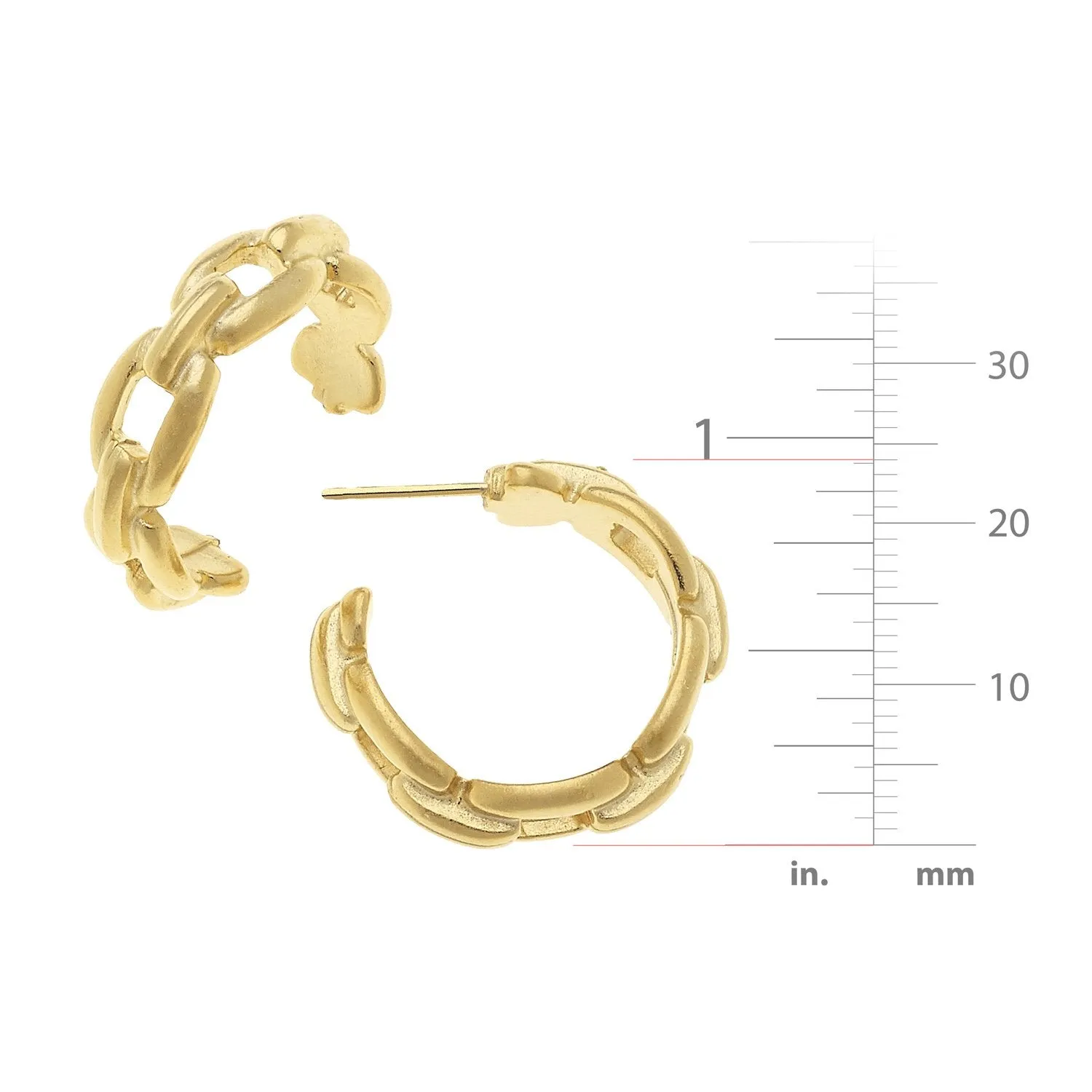 Mini Chain Hoops sold by Susan Shaw product image thumbnail 4