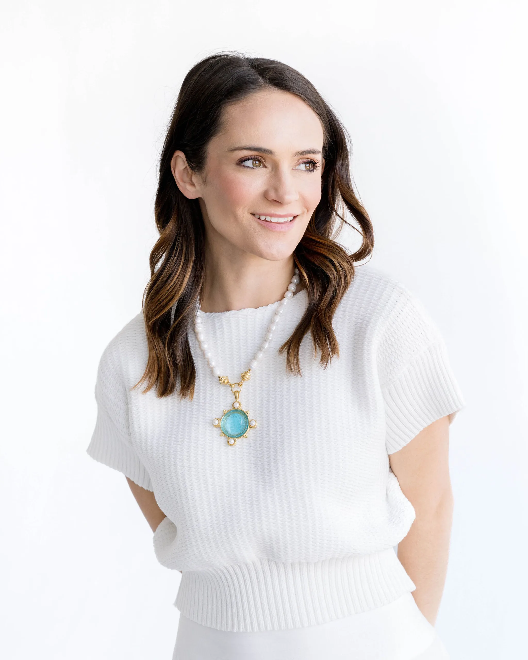 Venetian Glass Marie Coin Necklace sold by Susan Shaw product image thumbnail 2