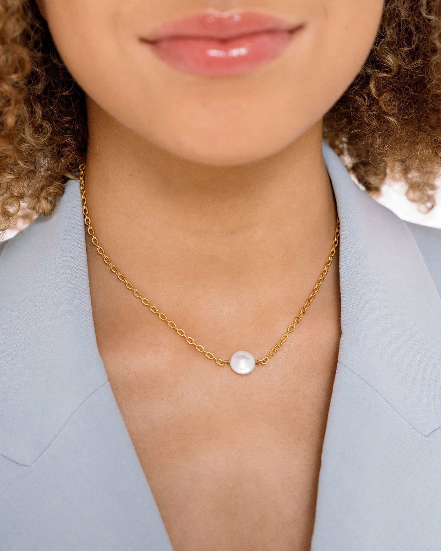 Dainty Pearl Necklace sold by Susan Shaw product image thumbnail 3