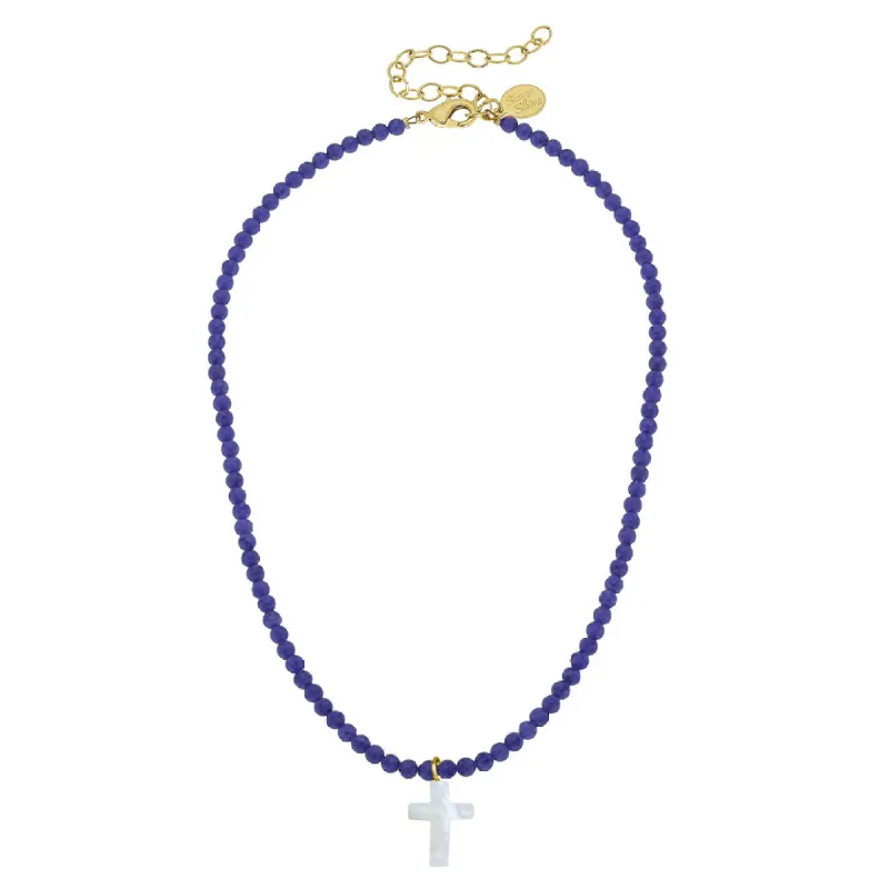 Alys Pearl Cross Necklace sold by Susan Shaw