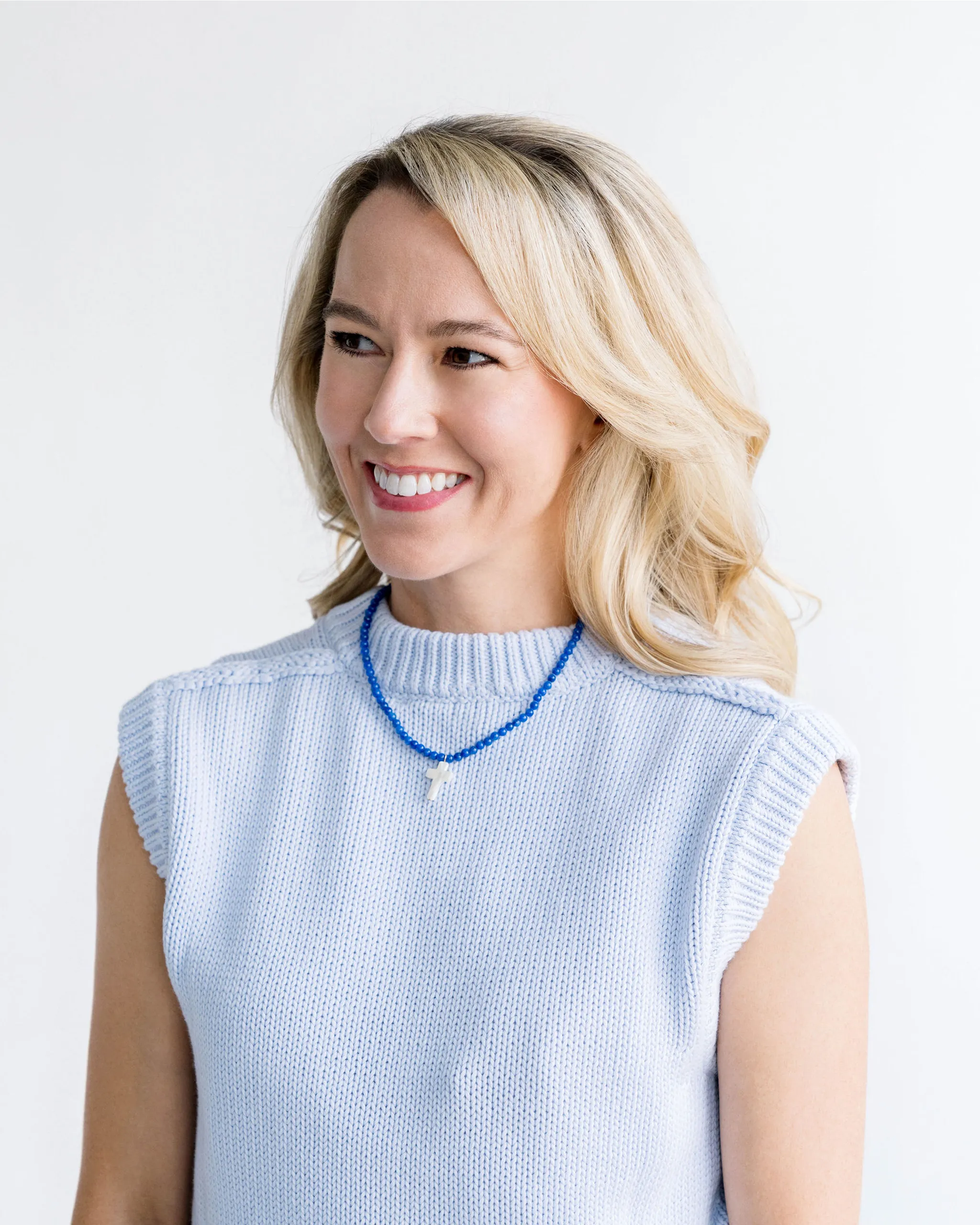 Alys Pearl Cross Necklace sold by Susan Shaw product image thumbnail 2