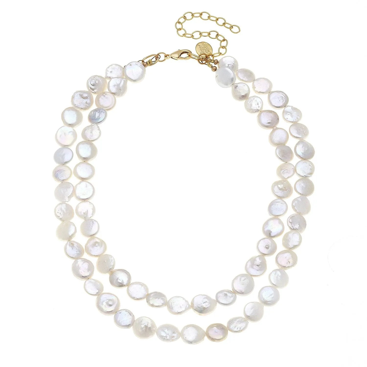 Double Strand Coin Pearl Necklace sold by Susan Shaw