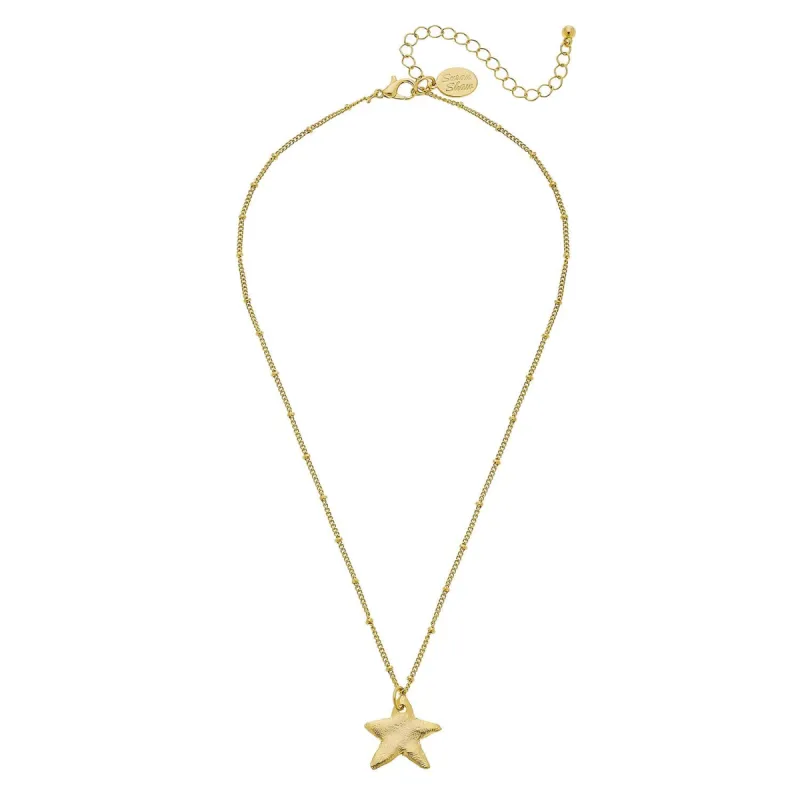 Dainty Gold Star Necklace sold by Susan Shaw
