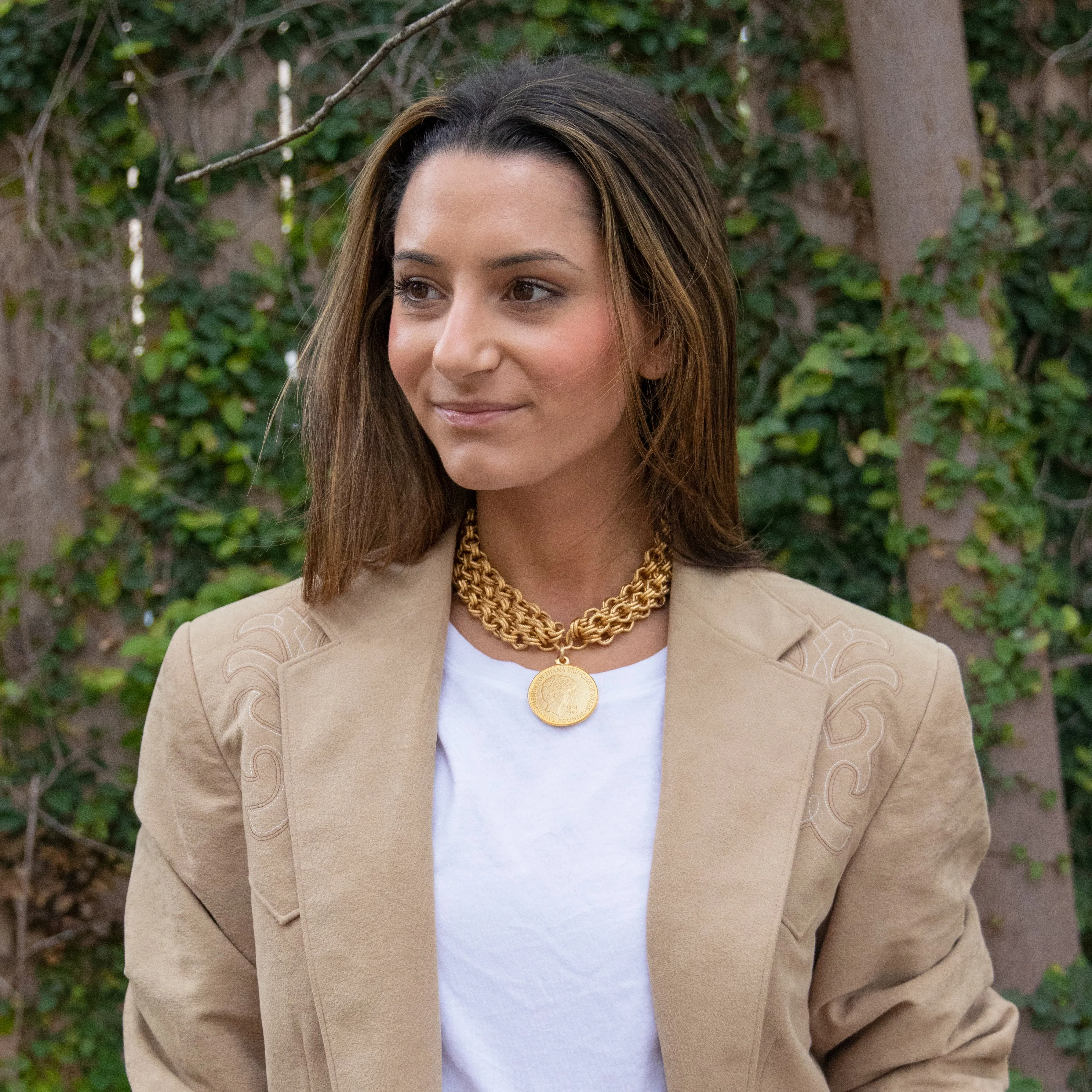 Diana Triple Strand Choker Necklace sold by Susan Shaw product image thumbnail 2