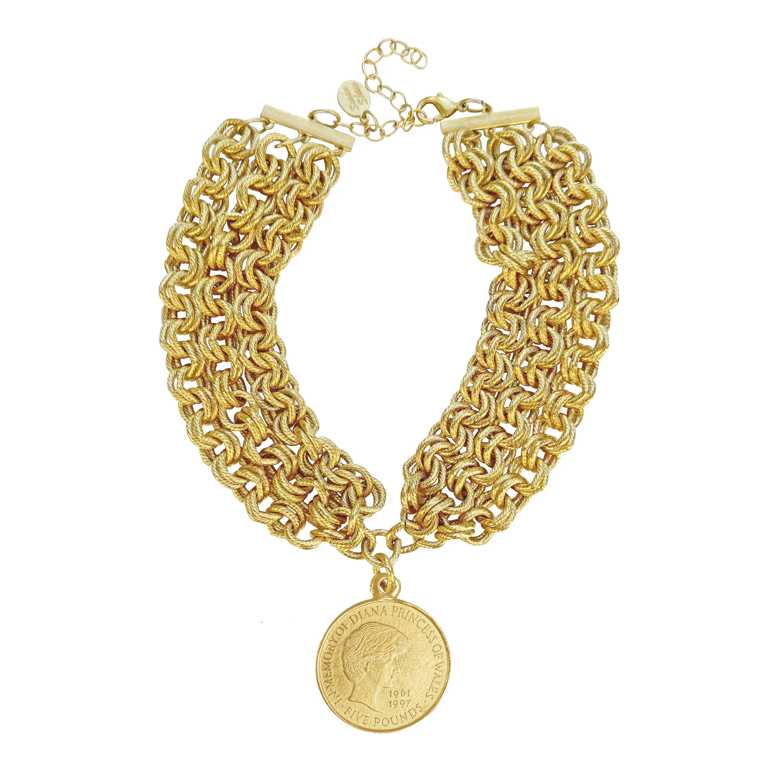 Diana Triple Strand Choker Necklace sold by Susan Shaw