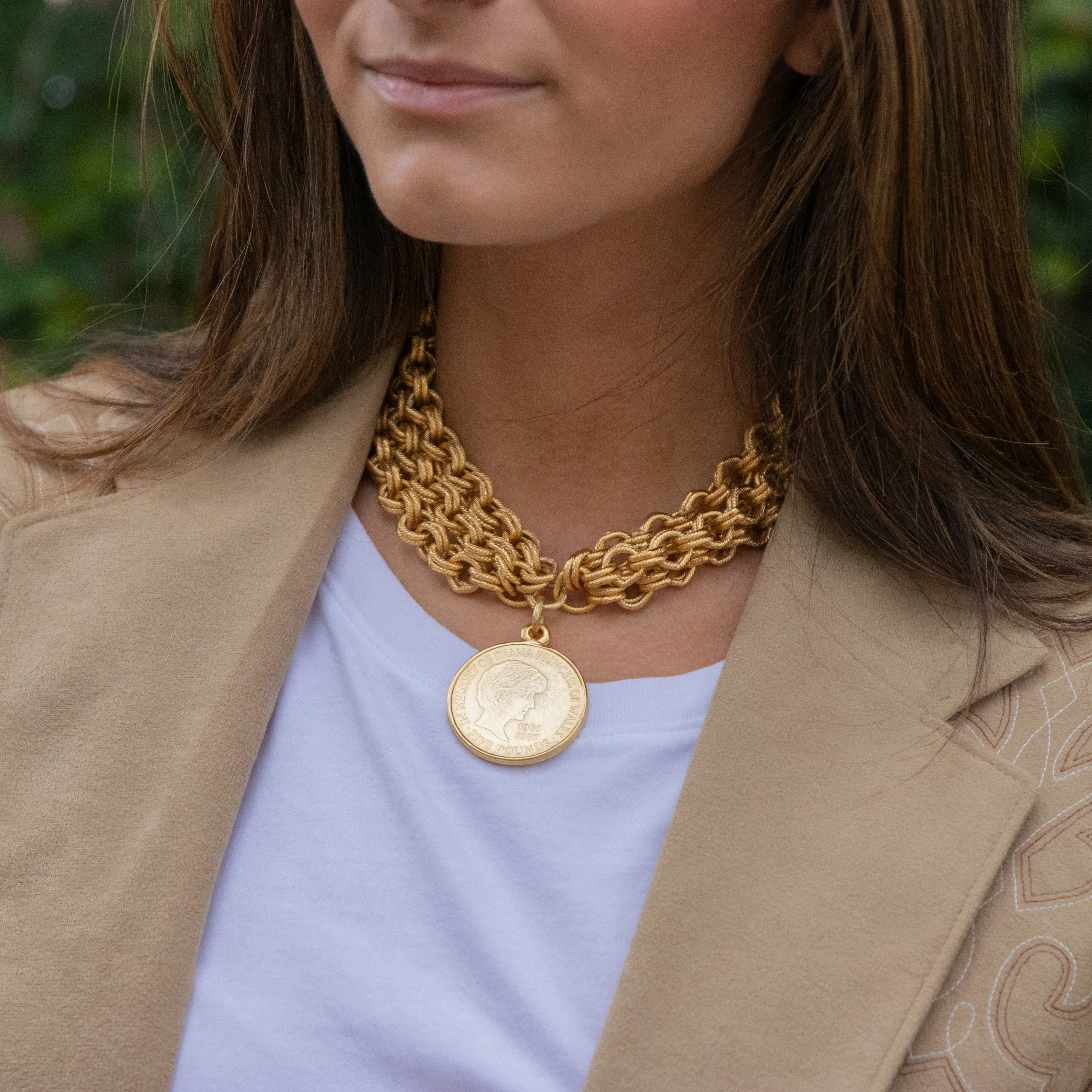 Diana Triple Strand Choker Necklace sold by Susan Shaw product image thumbnail 3