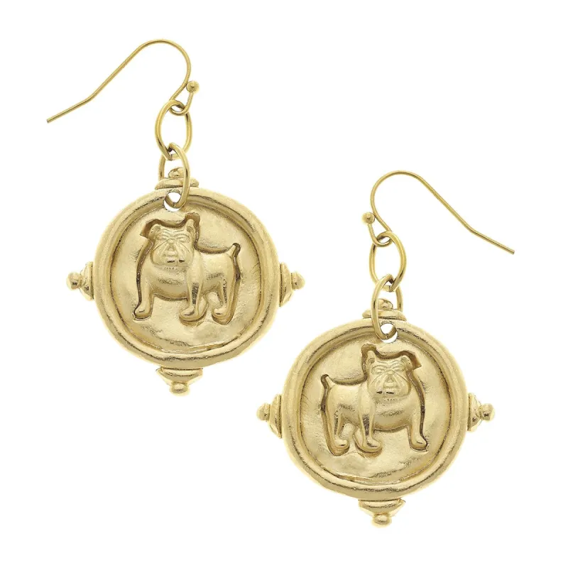 Bulldog Earrings sold by Susan Shaw