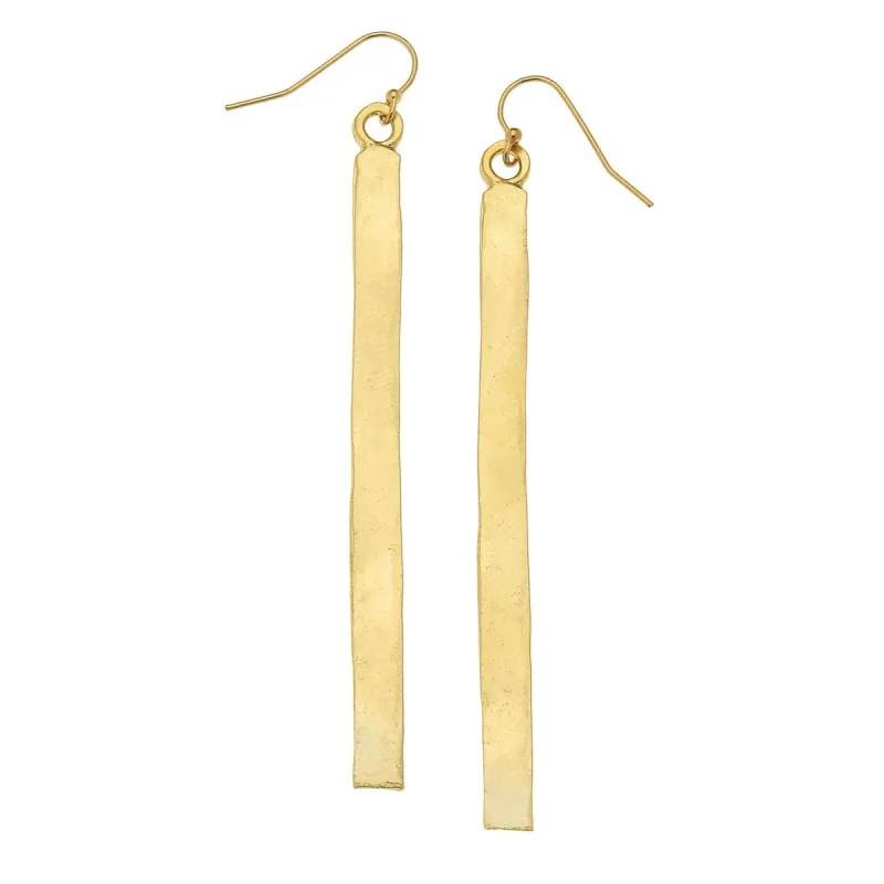 Gold Bar Earrings sold by Susan Shaw