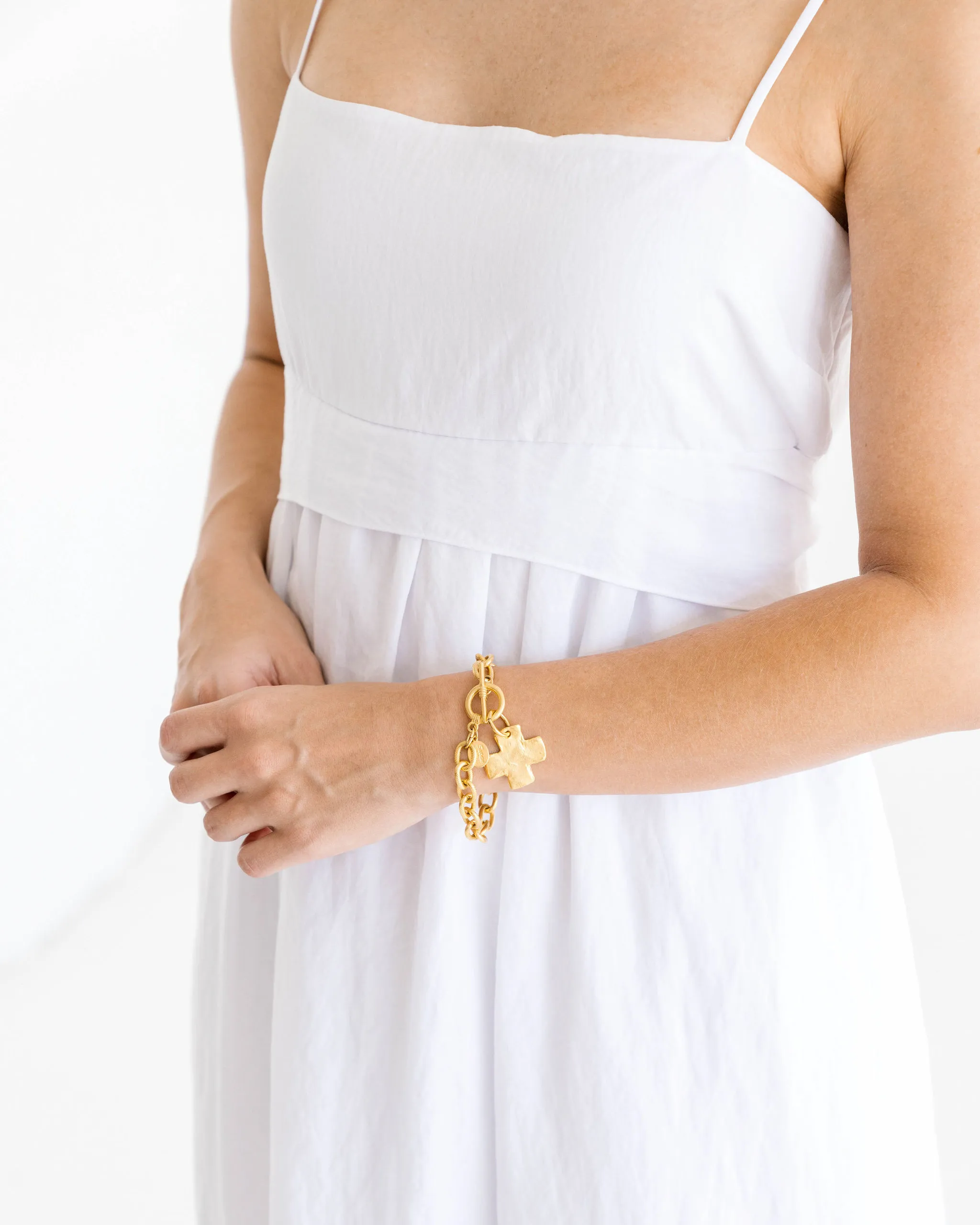 Cross Toggle Bracelet sold by Susan Shaw product image thumbnail 2