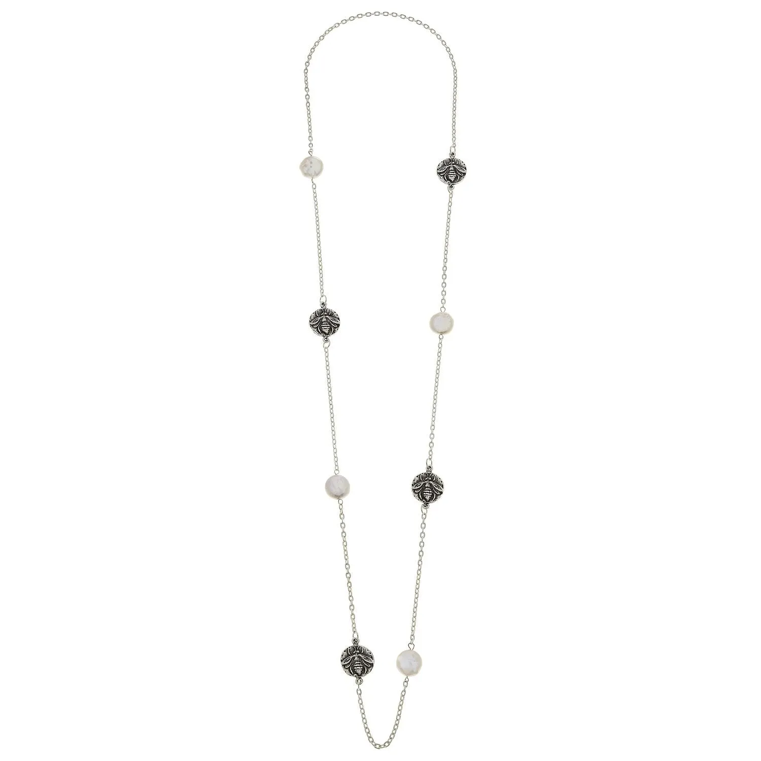 Bee + Pearl Layering Necklace sold by Susan Shaw product image thumbnail 4