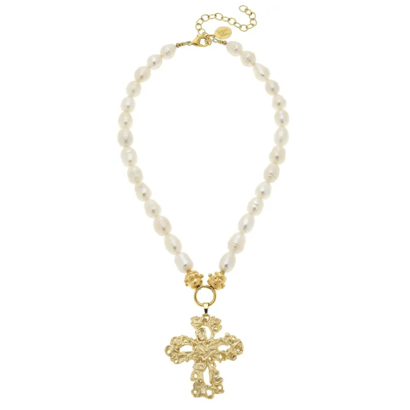 Barcelona Cross Necklace sold by Susan Shaw