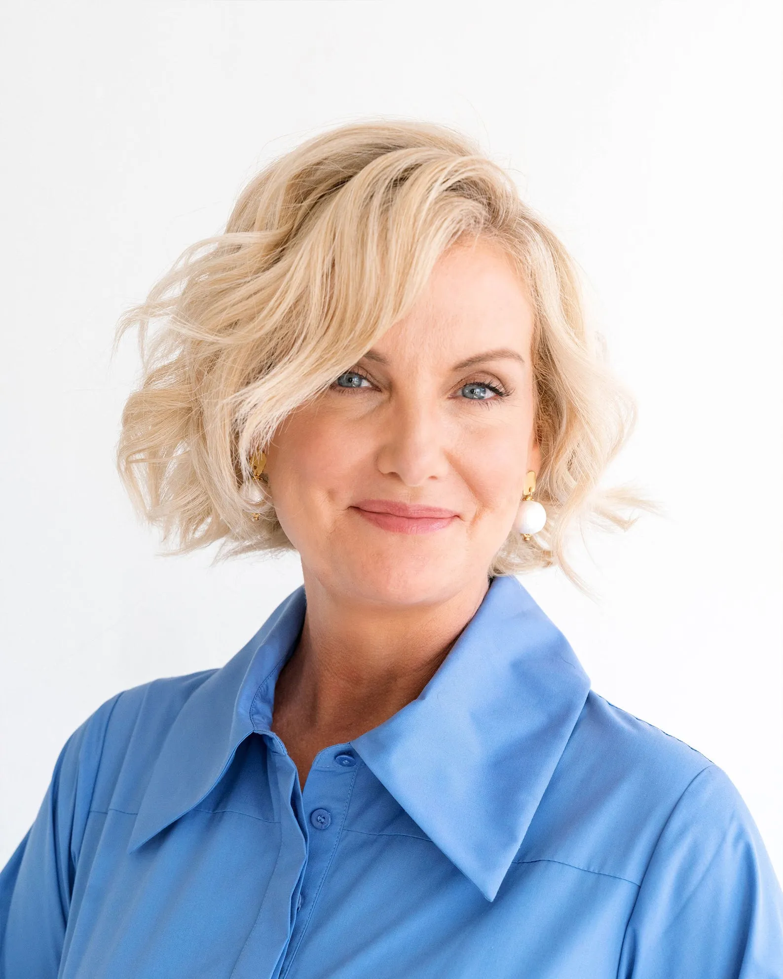 Square Cotton Pearl Drop Earrings sold by Susan Shaw product image thumbnail 2