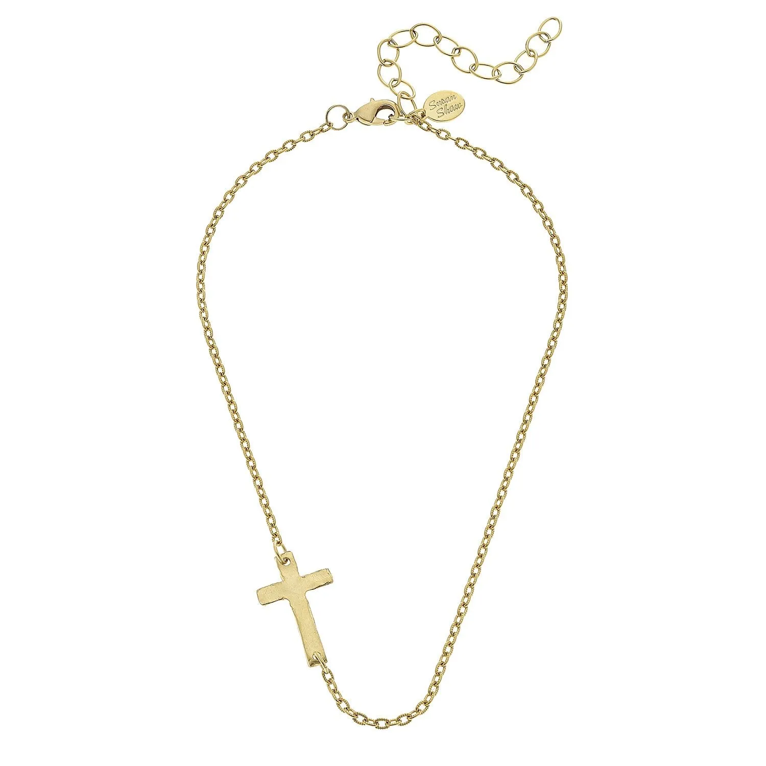 Side Cross Dainty Necklace sold by Susan Shaw