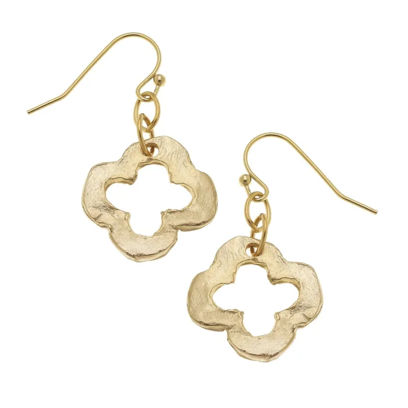 Dainty Open Clover Earrings sold by Susan Shaw