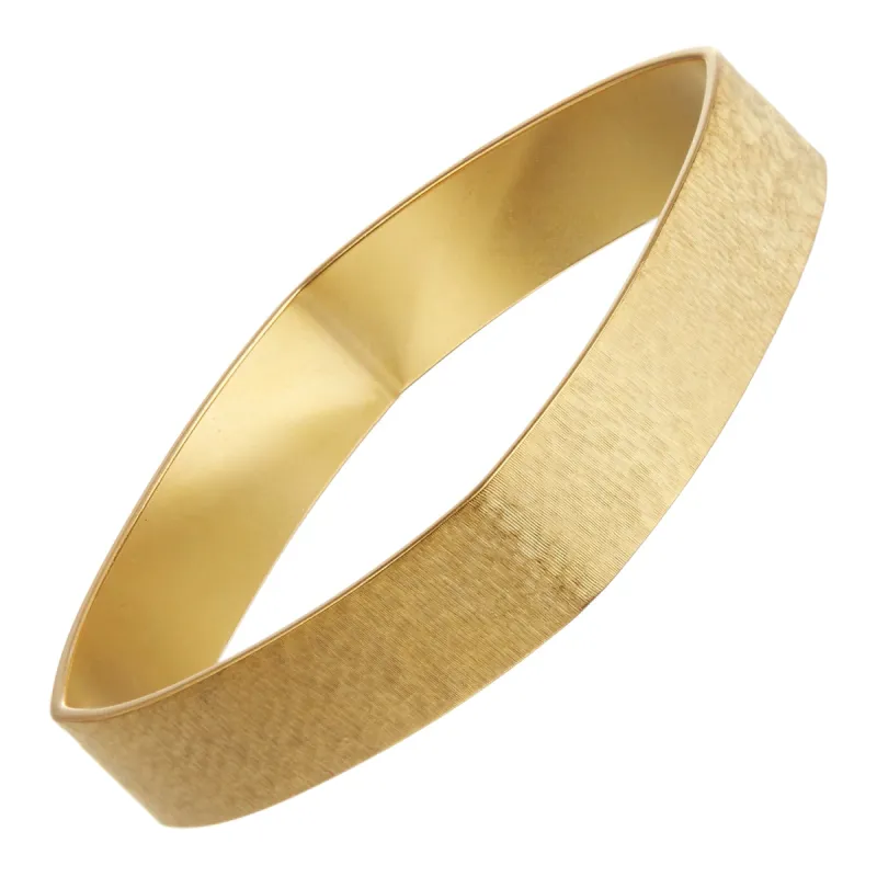 Kaufmann Textured Square Bangle sold by Susan Shaw