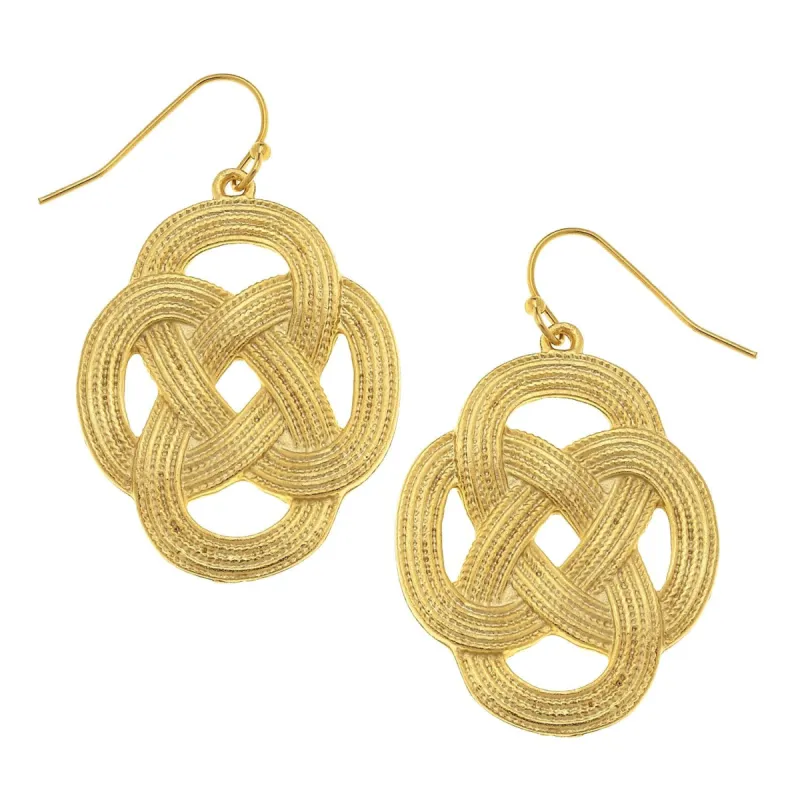 Woven Loop Earrings made by Susan Shaw