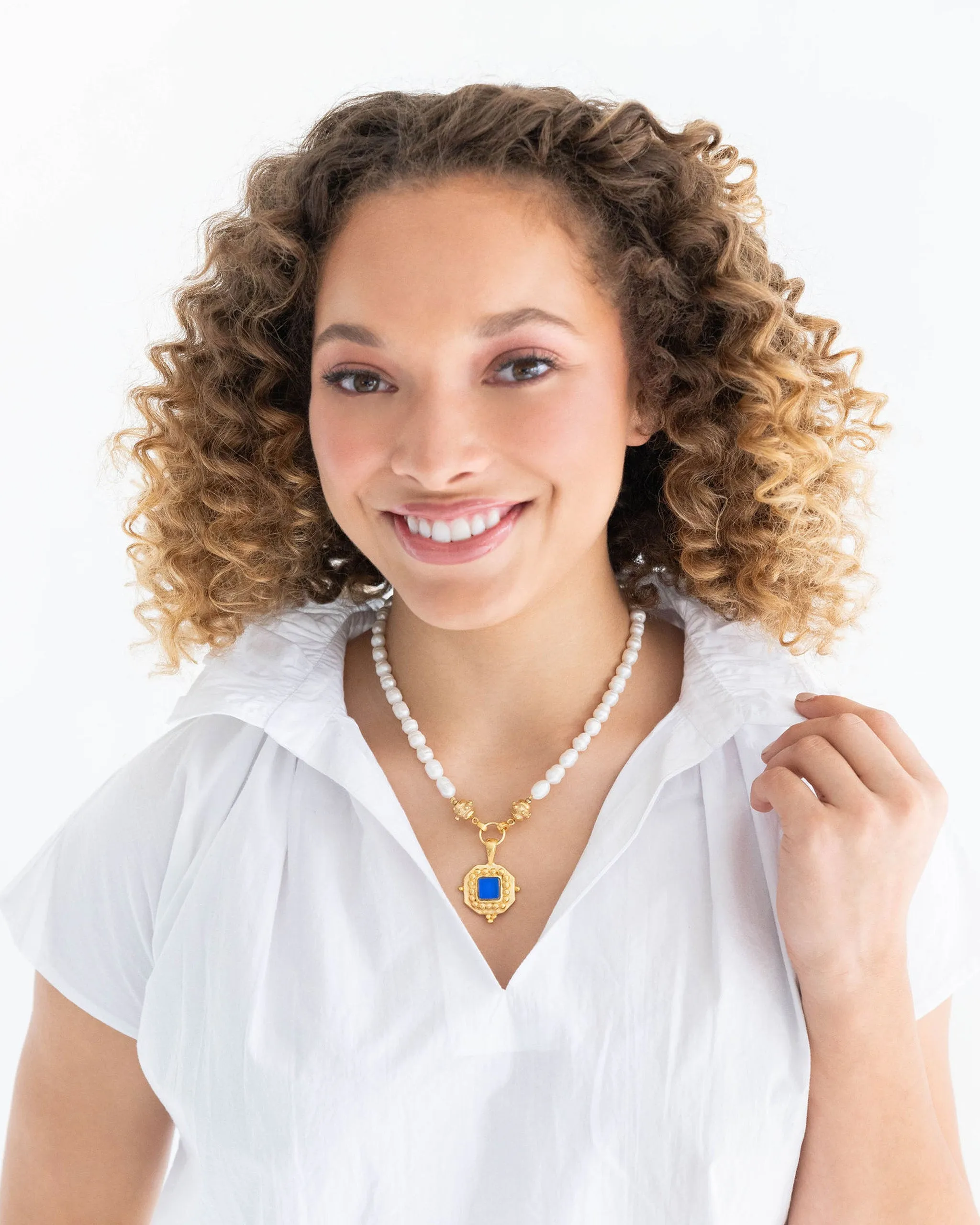 Charlotte Mini Pearl Necklace sold by Susan Shaw product image thumbnail 2