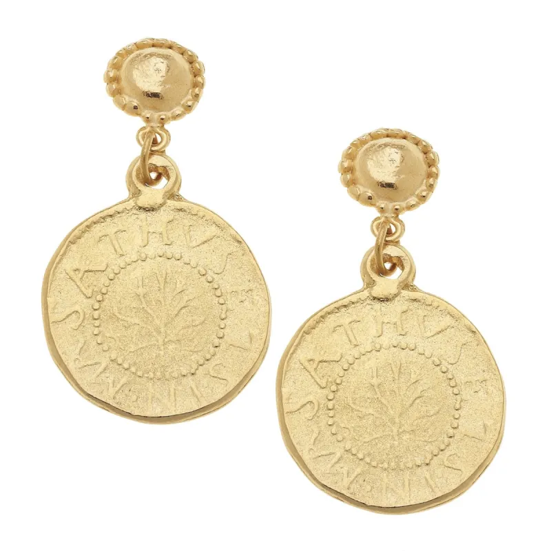 Greek Coin Earrings sold by Susan Shaw