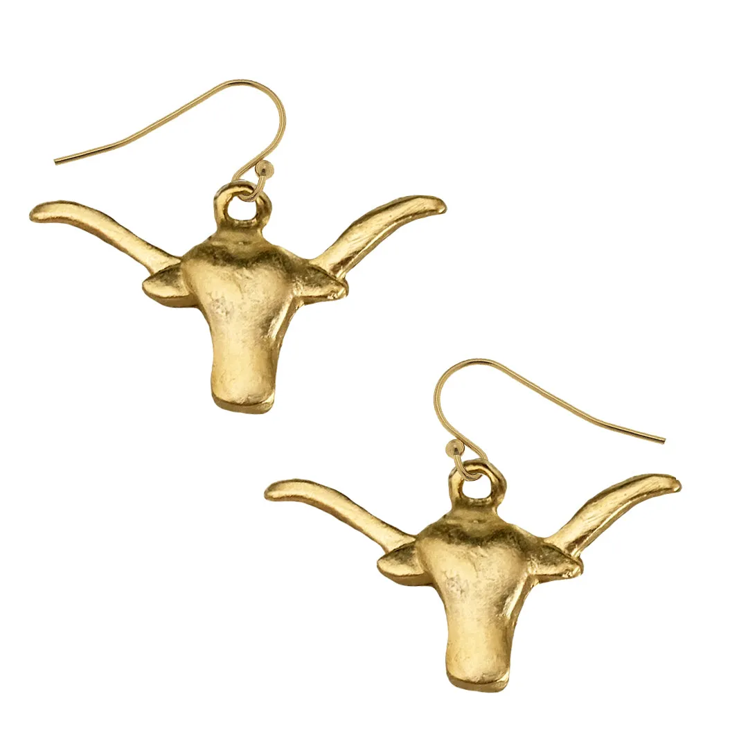 Longhorn Drop Earrings sold by Susan Shaw
