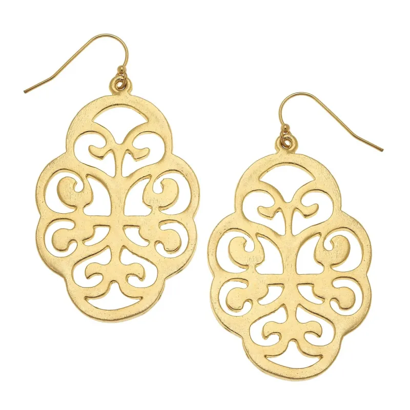 Leaf Cut Out Earrings sold by Susan Shaw
