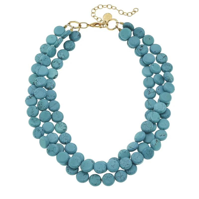 Turquoise Statement Necklace sold by Susan Shaw
