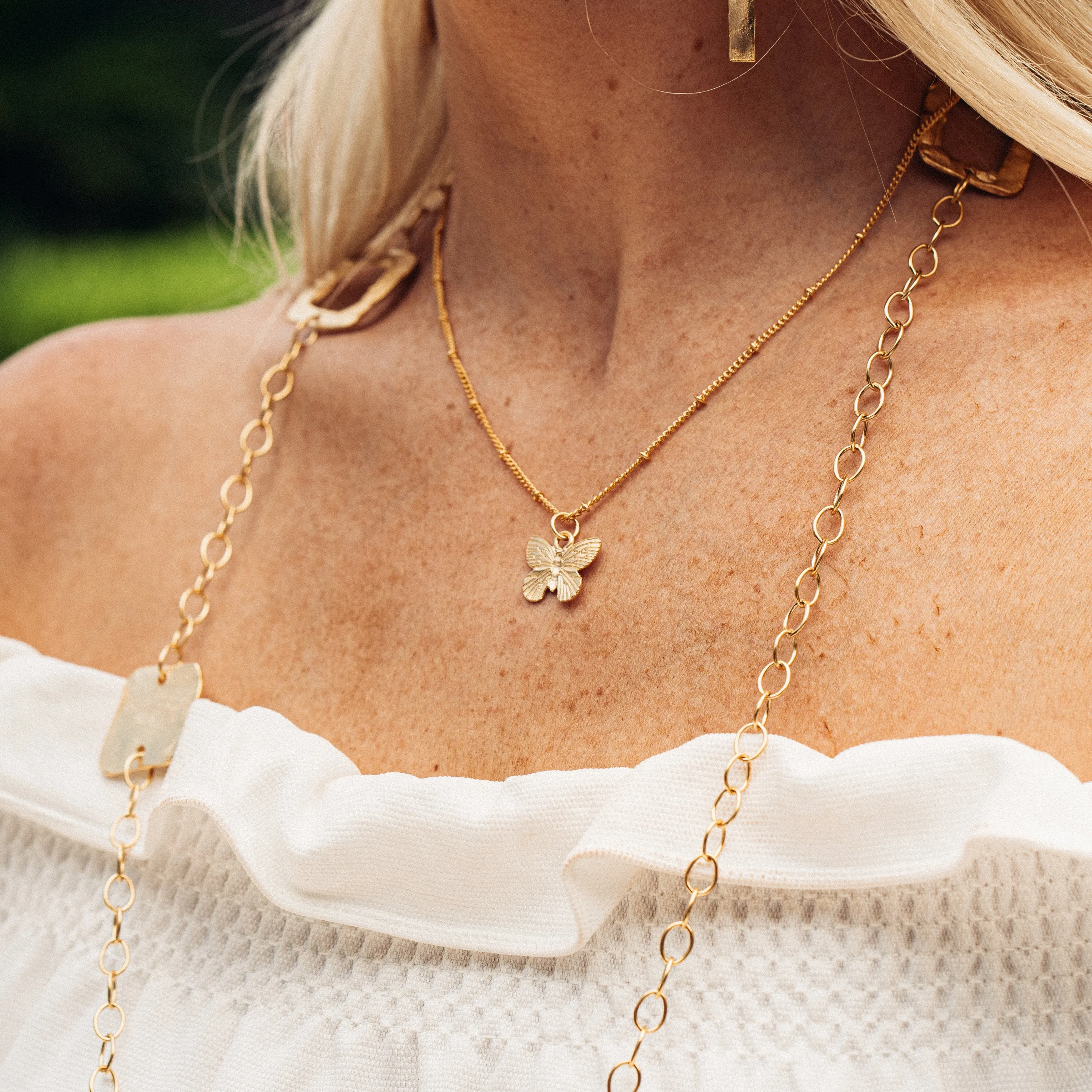 Dainty Butterfly Necklace sold by Susan Shaw product image thumbnail 5