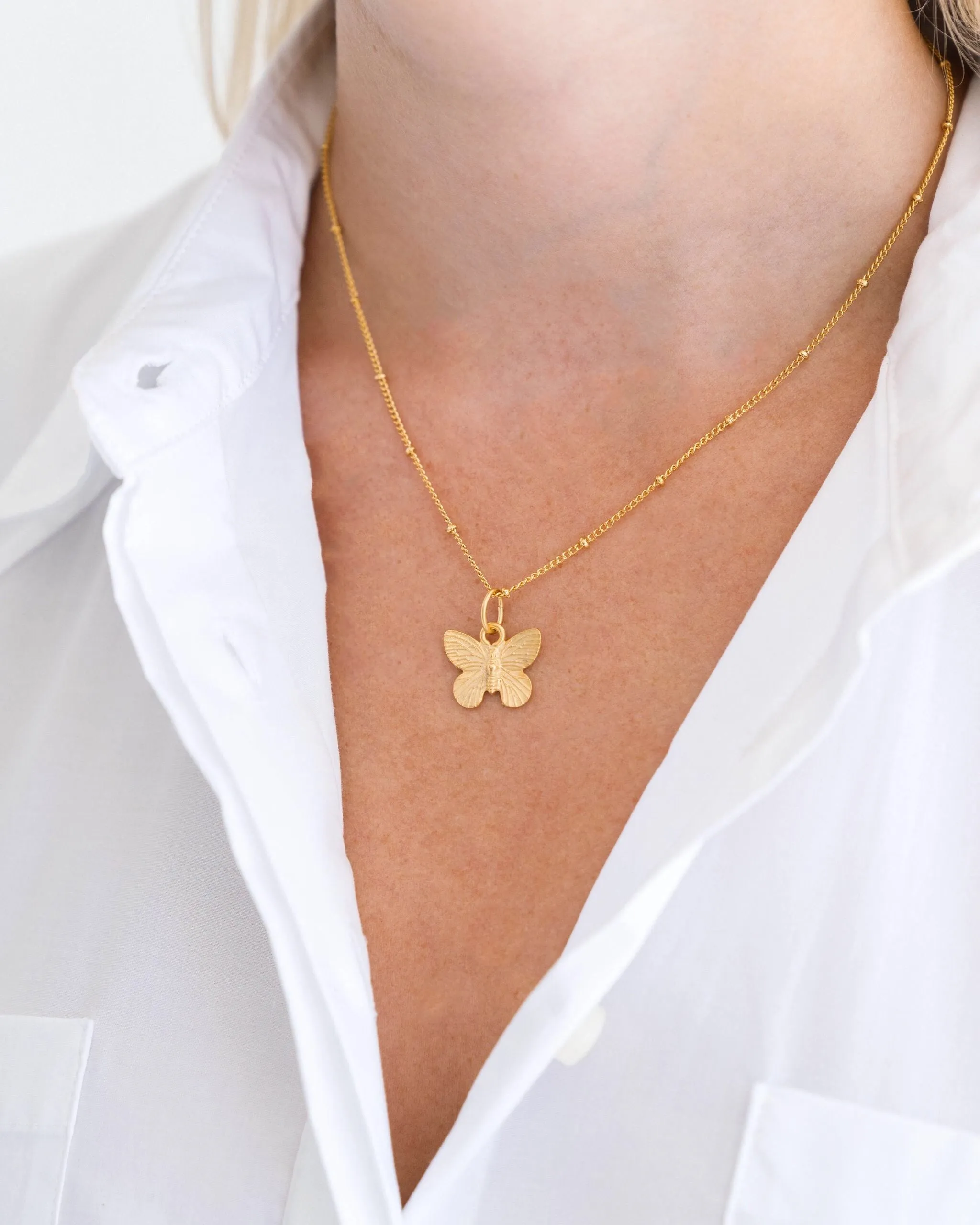 Dainty Butterfly Necklace sold by Susan Shaw product image thumbnail 3