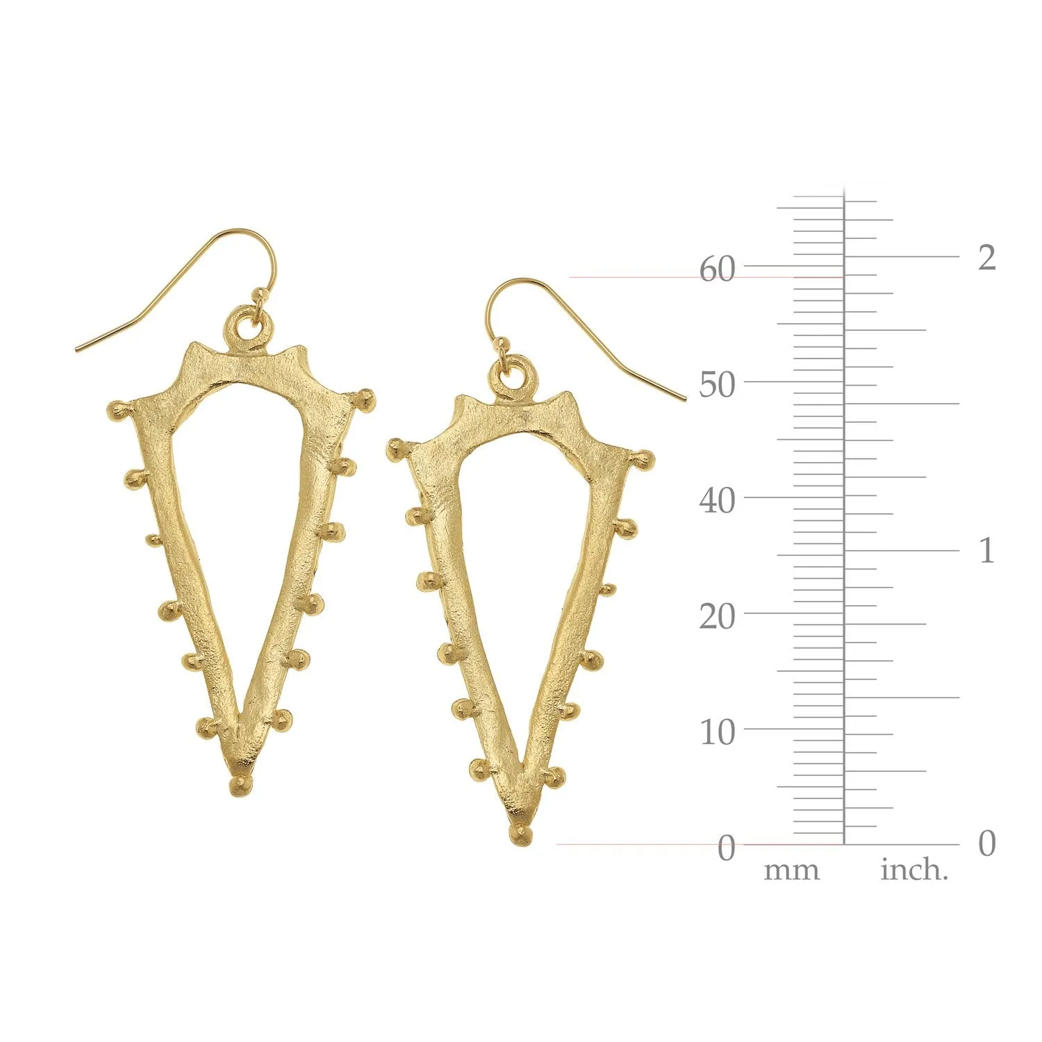 Studded Spear Earrings sold by Susan Shaw product image thumbnail 2
