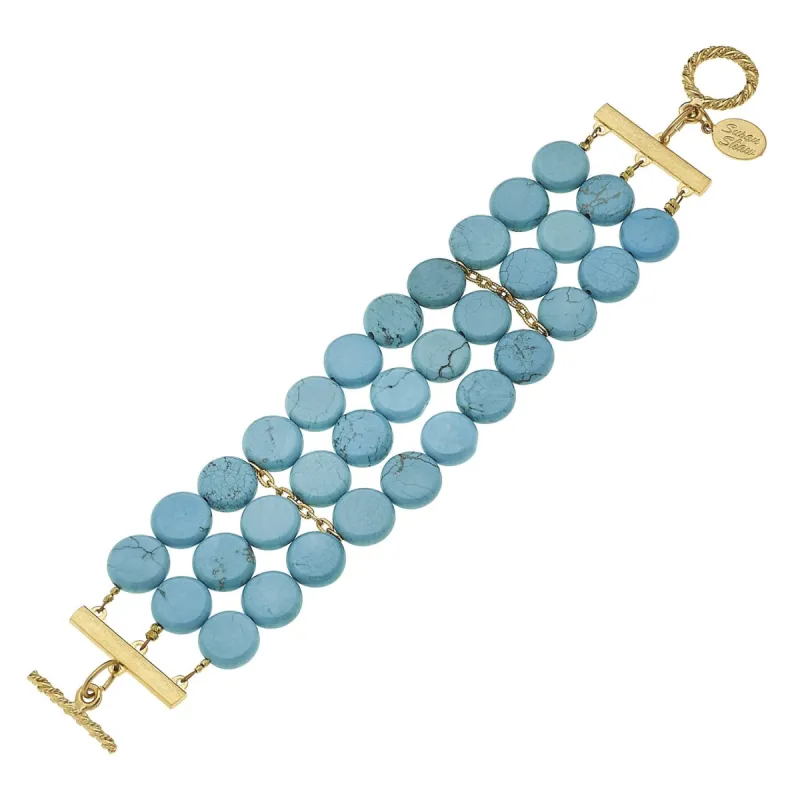 Turquoise Row Bracelet sold by Susan Shaw