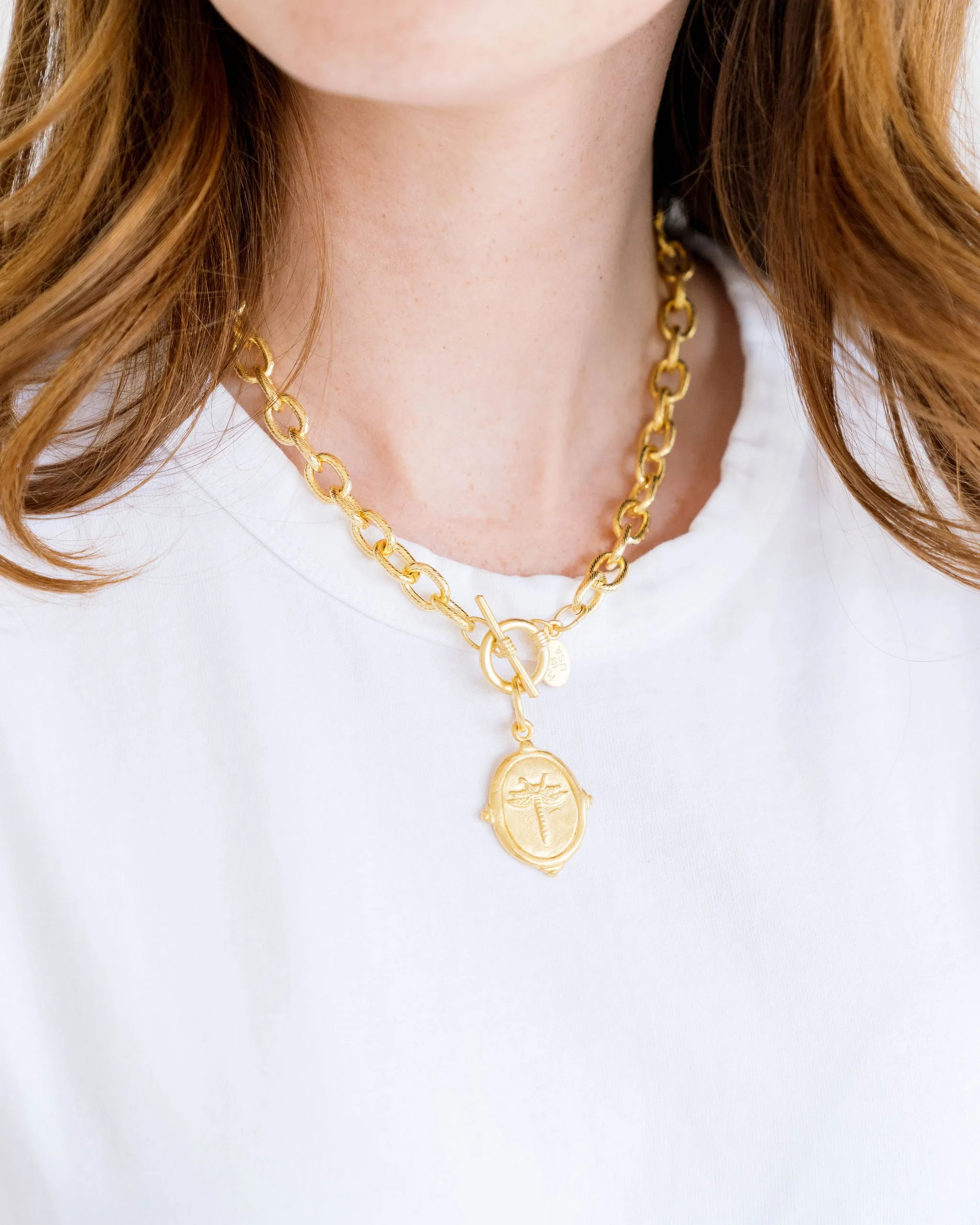 Dragonfly Toggle Necklace sold by Susan Shaw product image thumbnail 2