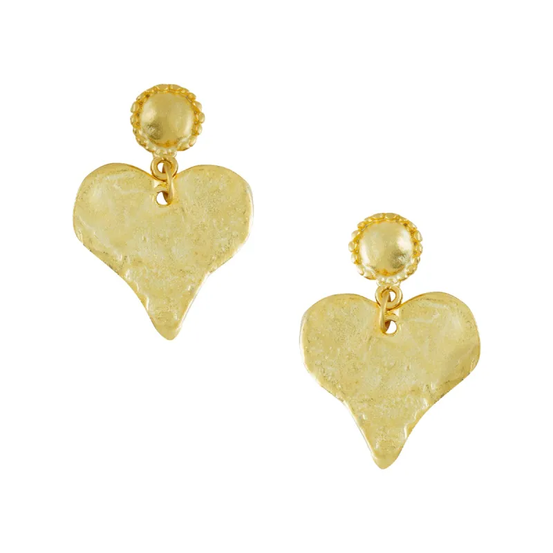 Heart Drop Earrings sold by Susan Shaw