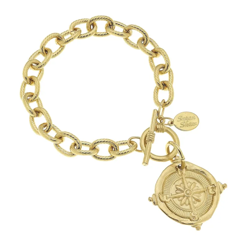 Compass Toggle Bracelet sold by Susan Shaw