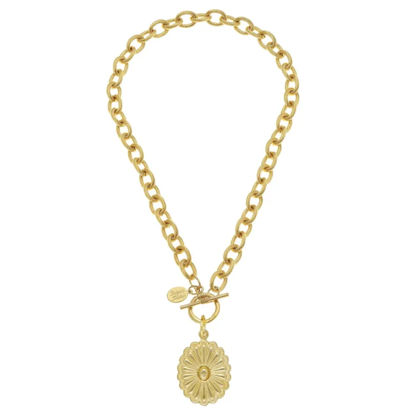 Jane Oval Toggle Necklace sold by Susan Shaw