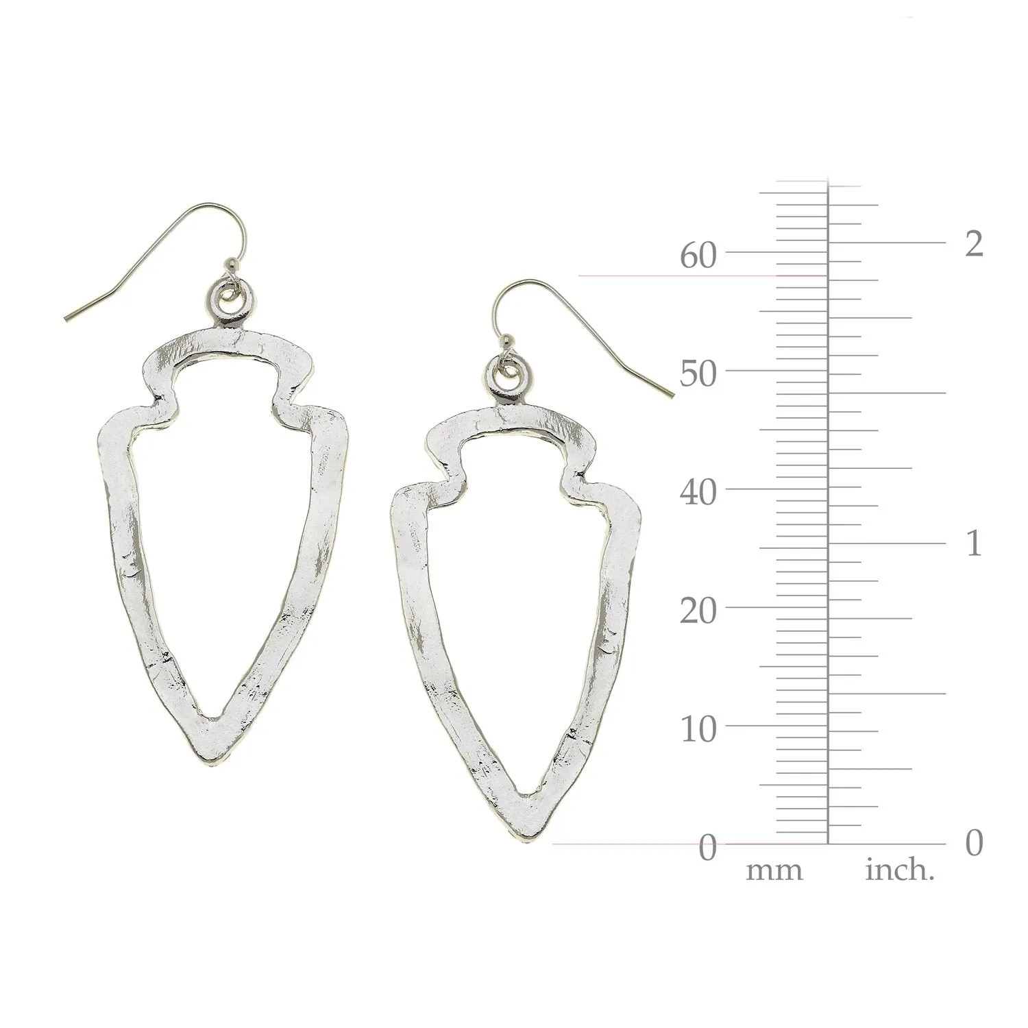 Open Arrowhead Earrings sold by Susan Shaw product image thumbnail 5