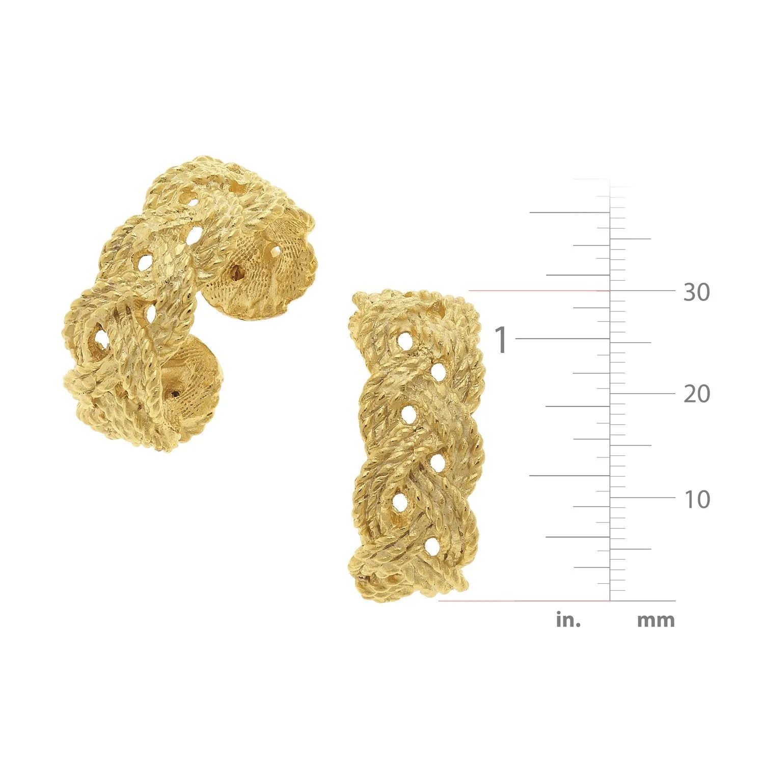 Braided Hoops sold by Susan Shaw product image thumbnail 3