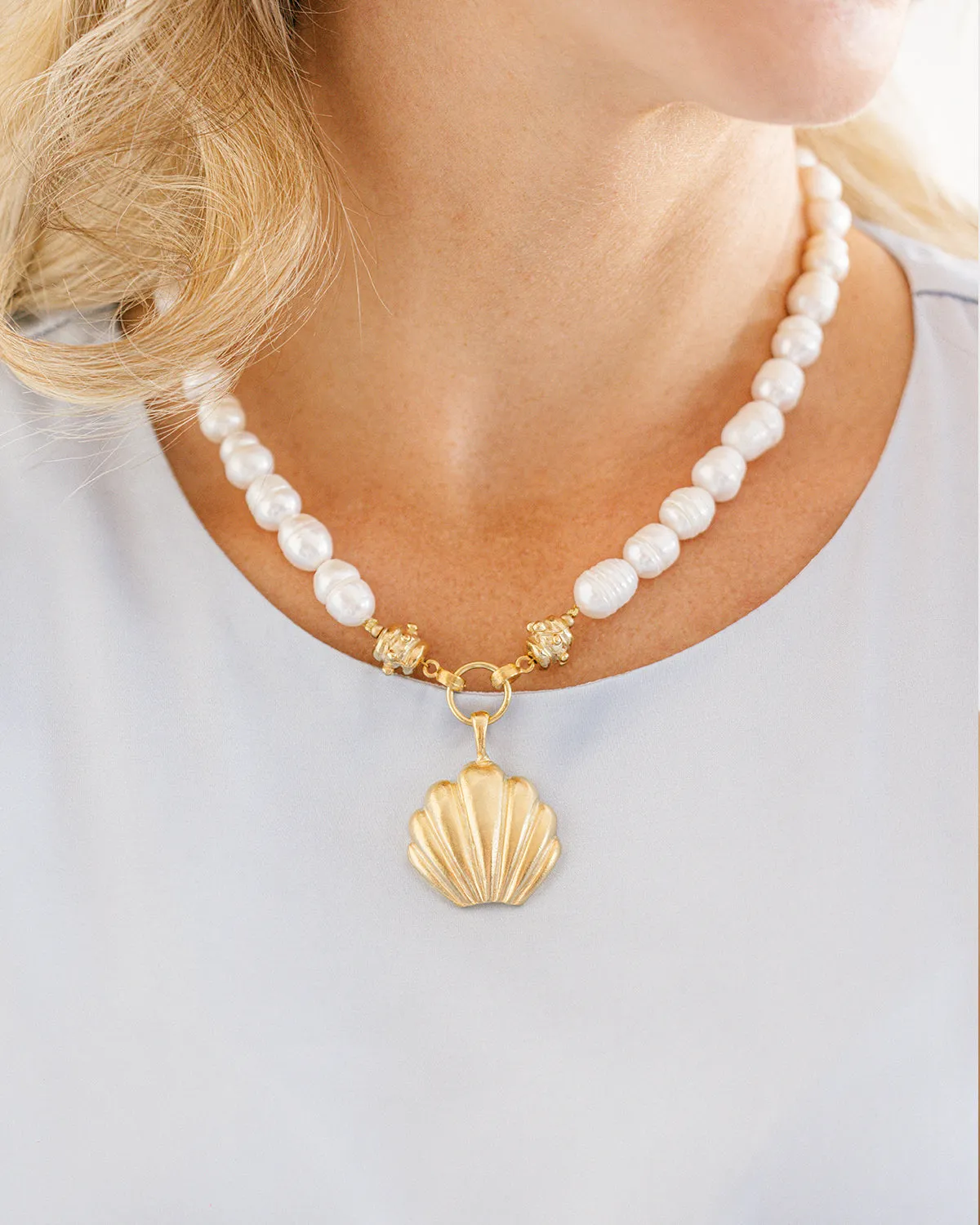 Marbella Pearl Necklace sold by Susan Shaw product image thumbnail 3