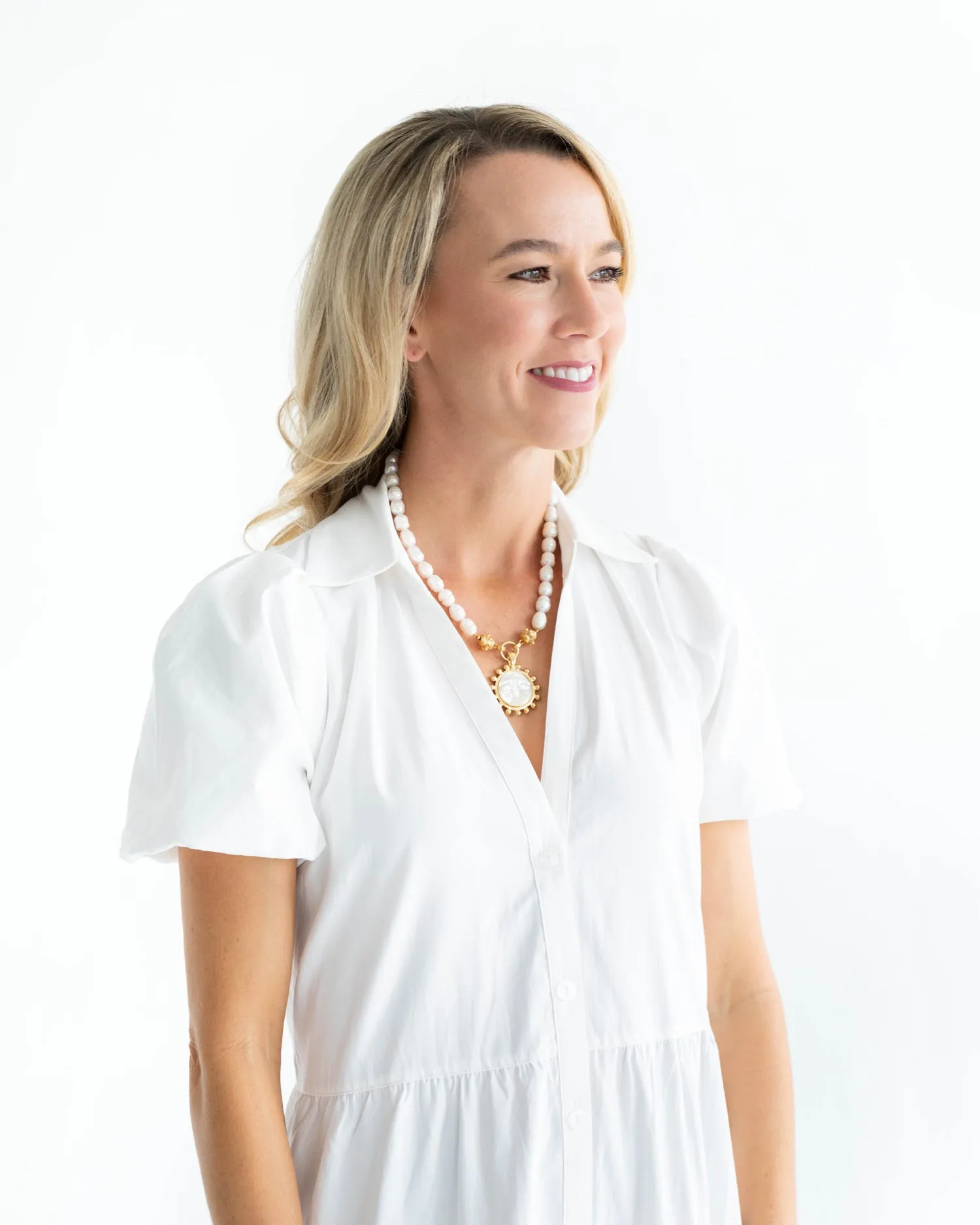 Erin Engraved Bee Necklace sold by Susan Shaw product image thumbnail 2