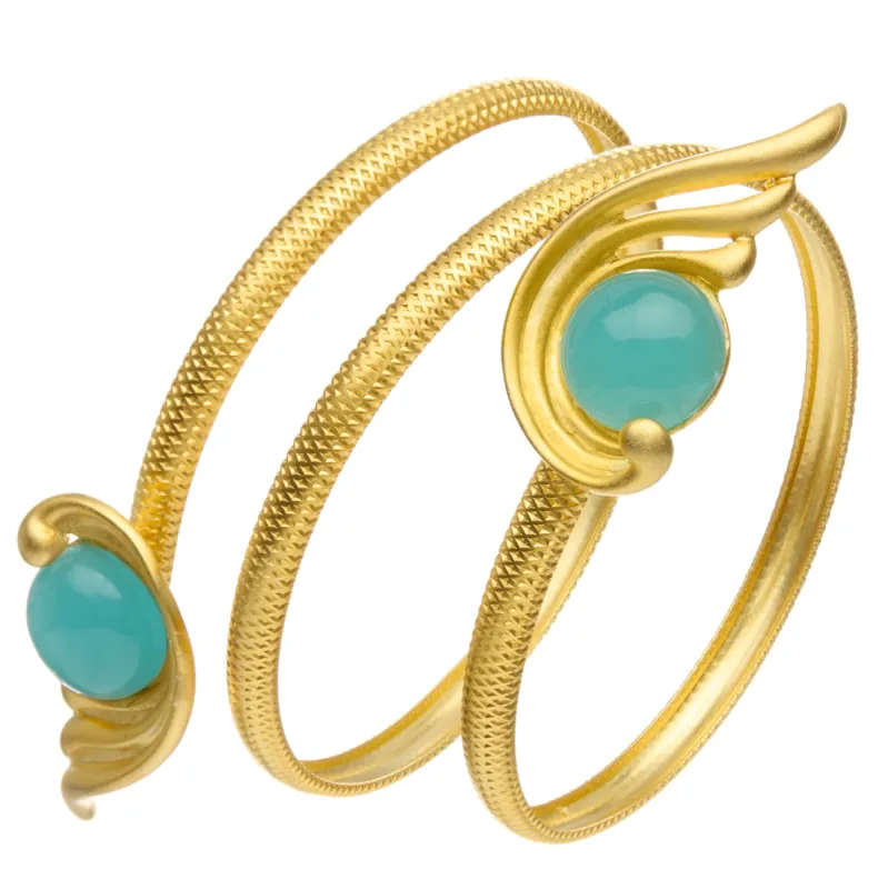 Villa Artemis Aqua Wrap Bracelet sold by Susan Shaw
