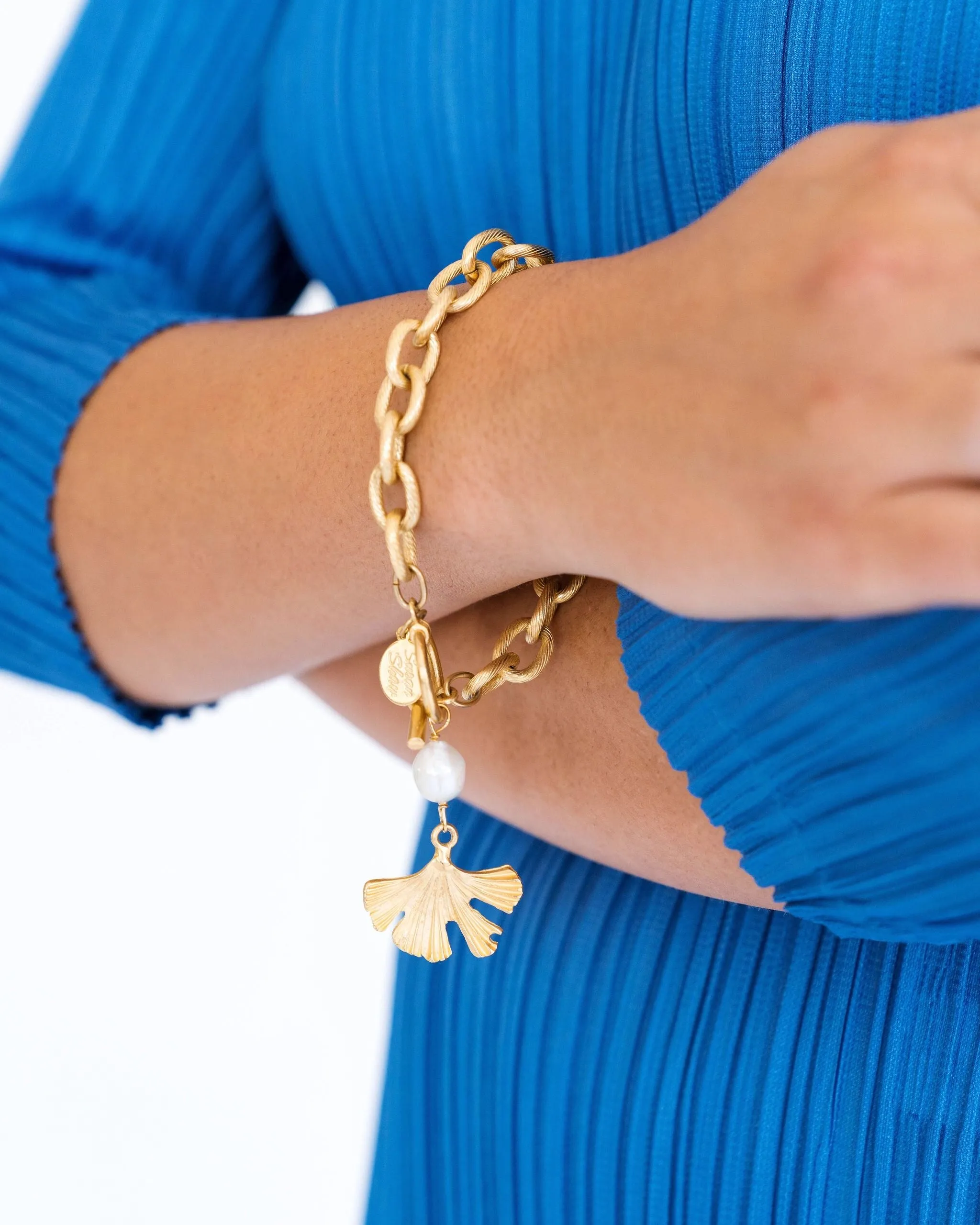 Ginkgo Toggle Bracelet sold by Susan Shaw product image thumbnail 3