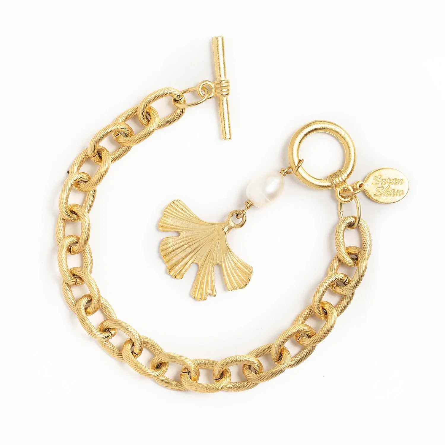 Ginkgo Toggle Bracelet sold by Susan Shaw