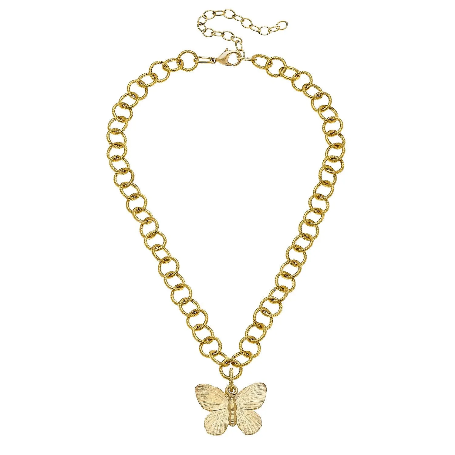 Butterfly Pendant Chain Necklace sold by Susan Shaw